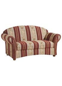 Max Winzer , Rot, Beige , Textil , Streifen , 151x85x81 cm , Goldenes M, Made in Europe , R&uuml;cken echt , Wohnzimmer, Sofas & Couches, Sofas, 2er Sofas