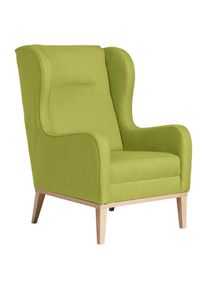 Max Winzer , Hellgr&uuml;n , Textil , Buche , 66x104x78 cm , Goldenes M, Made in Europe , Wohnzimmer, Sessel, Ohrensessel