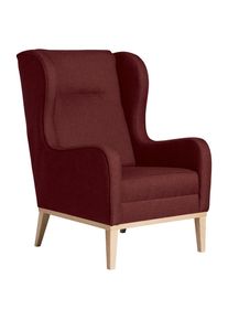 Max Winzer , Rot , Textil , Buche , 66x104x78 cm , Goldenes M, Made in Europe , Wohnzimmer, Sessel, Ohrensessel