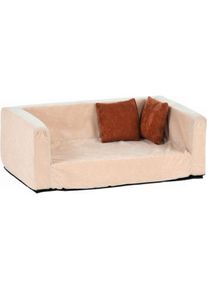 M&Ouml;BELIX M&ouml;belix , Braun, Creme , Textil , Uni , F&uuml;llung: Schaumstoff , rechteckig , 42x25x70 cm , Bezug abnehmbar und waschbar, besonders weich , Tierbedarf, Hundebetten, Hundesofas