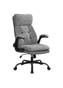M&Ouml;BELIX M&ouml;belix , Grau, Schwarz , Holz, Metall, Kunststoff, Textil , Pappel , Sperrholz , 66x121x72 cm , Sitzfl&auml;che 360&deg; drehbar , B&uuml;rom&ouml;bel, B&uuml;rost&uuml;hle, Chefsessel