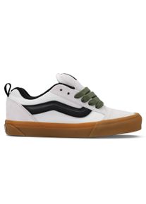 Sneaker Vans "Knu Skool", Damen, Gr. 37, wei&szlig;, schwarz, Leder, Textil, Schuhe Sneaker