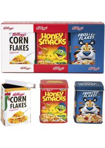 Kaufladensortiment Tanner "Kelloggs Metalldosen-Set", bunt, Kaufladensortimente, Kinder, Metall, Kaufladensortiment