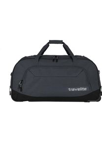 Weichgep&auml;ck-Trolley Travelite "KICK OFF Reisetasche mit Rollen", Damen, Gr. B/H/T: 77cm x 41cm x 38cm 120 l, grau (anthrazit), Polyester, unifarben, Koffer Weichgep&auml;ck-Trolley, gro&szlig;e Reise- und Freizeittasche &ndash; ideal als Reisegep&auml;ck