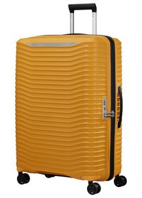 Hartschalen-Trolley Samsonite "UPSCAPE, verschiedene Gr&ouml;&szlig;en und Farben", Damen, Gr. B/H/T: 51cm x 75cm x 30cm 104 l, gelb, Polypropylen, gestreift, Koffer Hartschalen-Trolley, mit Volumenerweiterung, mit Tragegriff oben und seitlich