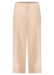 Leinenhose Betty Barclay "Leinenhose unifarben", Damen, Gr. 48, EURO, beige, Obermaterial: 55% Leinen LI. 45% Viskose CV., Hosen Leinenhose