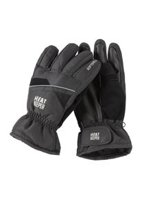 Skihandschuhe HEATKEEPER "MEN SKI GLOVES PRO", Herren, Gr. L/XL, schwarz, Obermaterial: 60% Polyester, 40% Polyurethan, Handschuhe Skihandschuhe, Thermo-Handschuhe mit h&ouml;chstem Komfort