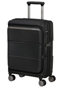 Hartschalen-Trolley Samsonite "PARALUX, verschiedene Gr&ouml;&szlig;en und Farben", Damen, Gr. B/H/T: 39cm x 55cm x 23cm 40 l, schwarz, Polypropylen, Koffer Hartschalen-Trolley, mit arretierbarem und versenkbarem Druckknopf-Trolleysystem