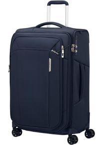 Weichgep&auml;ck-Trolley Samsonite "RESPARK exp, verschiedene Gr&ouml;&szlig;en und Farben", Damen, Gr. B/H/T: 43cm x 67cm x 29cm 82 l, blau (midnight blau), Polyester, Polyurethan, unifarben, Koffer Weichgep&auml;ck-Trolley, voll gef&uuml;tterter Innenraum, mit Packgurten und Trennwand