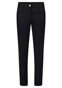Stoffhose Betty Barclay "Perfect Body-Hose mit Rei&szlig;verschlusstaschen", Damen, Gr. 42, EURO, schwarz, Obermaterial: 52% Baumwolle CO. 46% Lyocell CLY. 2% Elasthan EL., Hosen Stoffhose
