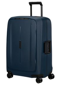 Hartschalen-Trolley Samsonite "ESSENS, verschiedene Gr&ouml;&szlig;en und Farben", Damen, Gr. B/H/T: 49cm x 69cm x 30cm 88 l, blau (midnight blau), Polypropylen, Strukturmuster, Koffer Hartschalen-Trolley, mit robustem Polypropylen-Geh&auml;use, mit mehreren F&auml;chern
