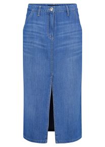 Jeansrock Betty Barclay "Jeansrock mit Waschung", Damen, Gr. 38, blau, Einsatz: 50% Baumwolle CO (CMIA). 40% Lyocell CLY. 10% Modal CMD., R&ouml;cke Jeansrock