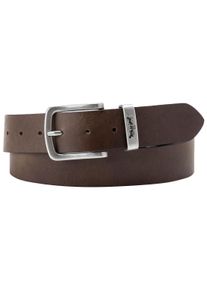 Levi's Lederg&uuml;rtel LEVI'S "METAL TWO HORSE KEEPER BELT", Damen, Gr. 95, braun, Leder, unifarben, G&uuml;rtel Lederg&uuml;rtel, mit Metallschlie&szlig;e
