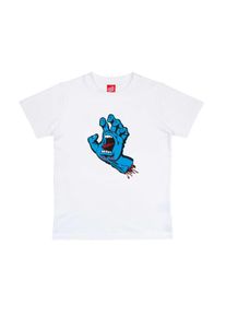 T-Shirt Santa Cruz "YOUTH SCREAMING HAND T-SHIRT", Jungen, Gr. 13/14 (158), wei&szlig;, Obermaterial: 100% Baumwolle, Shirts T-Shirt
