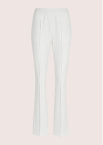 Madeleine Mode Schlupfhose MADELEINE "Bootcut-Hose Schlupfhose mit ausgestelltem Bein", Damen, Gr. 18, N + K Gr, wei&szlig;, Obermaterial: 65% Viskose CV. 30% Polyamid PA. 5% Elasthan EL., Modern, normal, Hosen Schlupfhose