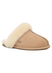UGG Australia Hausschuh UGG "Scuffette II", Damen, Gr. 11 (42), sand, Lammfell, Veloursleder, Schuhe Hausschuh, Homeslippers, Hausschuh mit kuscheligem Fellimitat-Kragen