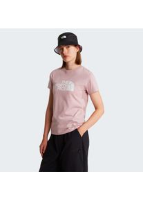 T-Shirt The North Face "W EVOLUTION HALF DOME SLIM SHORT SLEEVE TEE", Damen, Gr. XS, metal pink, Obermaterial: 100% Baumwolle, Shirts T-Shirt, schmaler Schnitt, kurze &Auml;rmel, atmungsaktives Material