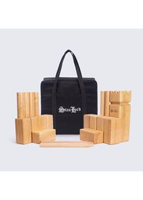 Stanlord Kongespil Pro mit robuster Canvas-Aufbewahrungstasche.