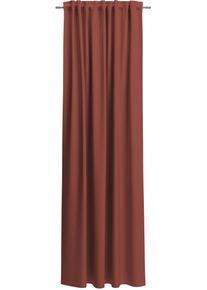 Neutex for you! Verdunkelungsvorhang NEUTEX FOR YOU "INSULA", rot (ziegel), Gardinen, 260cm, Multifunktionsband, 140cm, Polyester, Verdunkelungsvorhang, Uni-Dimout f&uuml;r starke Verdunklung, nach Ma&szlig;, B:140cm H:260cm