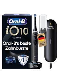 Elektrische Zahnb&uuml;rste Oral-B "iO 10", schwarz (cosmic schwarz), Elektrozahnb&uuml;rstenB:2,5cm H:25,3cm T:2,5cm, Kunststoff, Elektrische Zahnb&uuml;rste, Magnet-Technologie, iOsense, 7 Putzmodi, Farbdisplay & Lade-Reiseetui, B:2,5cm H:25,3cm T:2,5cm