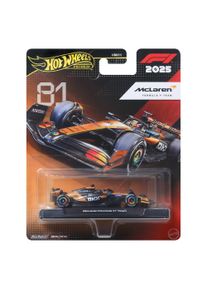 Hotwheels Spielzeug-Auto HOT WHEELS "Hot Wheels Premium F1 - Team Mc Laren Driver 1", bunt, Spielzeugfahrzeuge, KinderB:6,5cm, Metall, Spielzeug-Auto, B:6,5cm