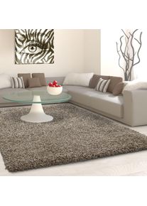 Hochflor-Teppich Ayyildiz Teppiche "Life Shaggy 1500", grau (taupe), B:140cm H:30mm L:200cm, Kunstfaser, Teppiche, Hochflor-Teppich, Langflor, uni, gro&szlig;e Farbauswahl, robust, auch als L&auml;ufer und in rund