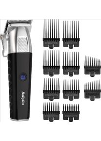 Haarschneider BaByliss "Lithium Power Haarschneider Set, E812E", schwarz, silber, HaarschneiderB:19cm H:10cm T:23cm, Haarschneider, Lithium-Ionen-Akku, 10 Kammaufs&auml;tze, 50 Schnittl&auml;ngen, B:19cm H:10cm T:23cm