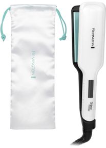 Gl&auml;tteisen Remington "Shine Therapy, S8550, breiter Haargl&auml;tter", blau (t&uuml;rkis), Gl&auml;tteisenB:50cm H:3,6cm T:31,5cm, Gl&auml;tteisen, angereichert mit Argan&ouml;l & Vitamin E, 9 Temperatureinstellungen, B:50cm H:3,6cm T:31,5cm