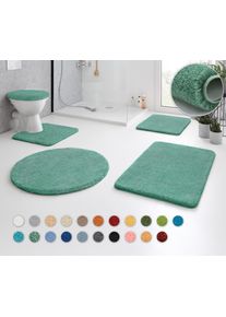 Badematte Kleine Wolke "RELAX", gr&uuml;n (maledivia), H:30mm, Polyacryl, Badematten, Badematte, Badteppich, meliert, rechteckig, rund & als Set erh&auml;ltlich