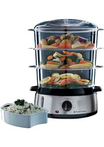 Russell Hobbs Dampfgarer "Cook@Home Dampfgarer (19270-56)", schwarz (silberfarben), B:31,5cm H:40cm T:23,2cm, Dampfgarer, Dampfgarer