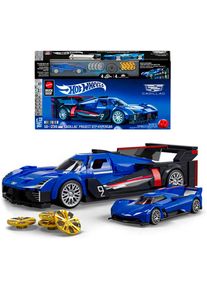 Modellbausatz Mattel "Mattel Brick Shop Hot Wheels, SPEED SERIES CADILLAC", blau, Modellbaus&auml;tze, KinderB:7cm H:4cm L:18cm, Kunststoff, Modellbausatz, B:7cm H:4cm L:18cm