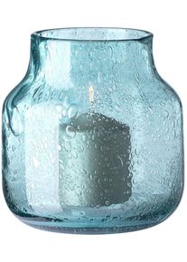 Dekovase Fink "SOLEA", blau (petrol), B:19cm H:19cm T:19cm &Oslash;:19cm, Glas, Vasen, Dekovase
