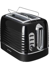 Gutfels Toaster "TOAST 3300 C", schwarz (schwarz, inox), B:27cm H:20cm T:18cm, Toaster, 2-Scheiben-Toaster,1050 Watt, Toaster