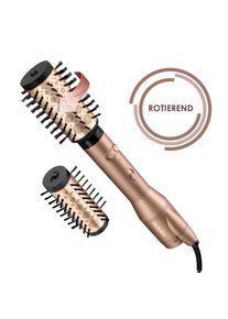 Warmluftb&uuml;rste BaByliss "BaByliss Big Hair Dual Warmluftb&uuml;rste rotierend, AS952E", beige (champagner), MultihaarstylerB:40cm H:16cm T:10cm, Warmluftb&uuml;rste, Rotierender Rundb&uuml;rstenf&ouml;hn mit Ionen, 2 Aufs&auml;tze f&uuml;r Volumen, 650 W, B:40cm H:16cm T:10cm