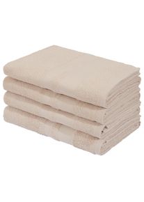 Duscht&uuml;cher OTTO HOME "Vanessa, 4 Duscht&uuml;cher, 70x140cm, in Standard- und Premium-Qualit&auml;t", beige (creme), B:70cm L:140cm, Walkfrottee, Obermaterial: 100% Baumwolle, Handt&uuml;cher, Duscht&uuml;cher, Handt&uuml;cher mit Bord&uuml;re, 100% Baumwolle, einfarbig, weich, Topseller