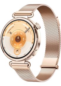 Smartwatch Huawei "WATCH GT6 41 mm", gold, gold, Smartwatches, 1,32 &Prime;, Smartwatch, Bis zu 14 Tagen Akkulaufzeit, Fahrrad-Features, Umfassend kompatibel