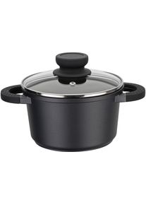 Kochtopf GSW "SilcoGuss noir", schwarz, H:9,5cm &Oslash;:16cm, T&ouml;pfe, Kochtopf, Induktion