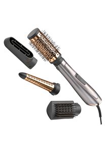 Warmluftb&uuml;rste BaByliss "Air Style 1000 Warmluftb&uuml;rste mit 4 Aufs&auml;tzen, 1000W, AS136E", grau, Multihaarstyler, Warmluftb&uuml;rste, 4-in-1 Styler zum F&ouml;hnen, Gl&auml;tten, Locken und f&uuml;r Volumen, Ionen