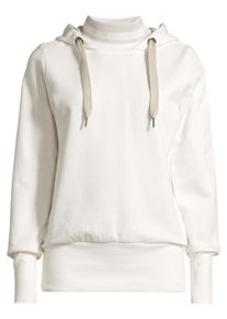 Kapuzenpullover SALZHAUT "Hoodie R&Ouml;&Auml;EN", Damen, Gr. M, wei&szlig; (sanftes wei&szlig;), Obermaterial: 80% Baumwolle CO. 20% Polyester PES., Pullover Kapuzenpullover