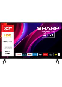 Sharp LED-Fernseher "1T-C32HEx", Energieeffizienz: E, schwarz, 32 &Prime;, Fernseher, LED-Fernseher