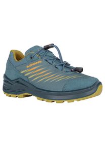 Wanderschuh Lowa "ZIRROX II GTX LO JR", Jungen, Gr. 39, bunt (petrol, senf), Synthetik, Textil, Schuhe Wanderschuh, wasserdicht dank Gore-Tex Membrane