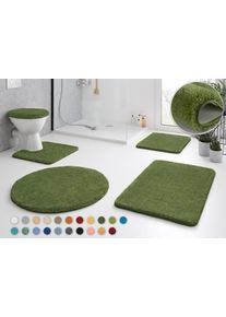 Badematte Kleine Wolke "RELAX", gr&uuml;n (forest), H:30mm, Polyacryl, Badematten, Badematte, Badteppich, meliert, rechteckig, rund & als Set erh&auml;ltlich