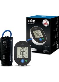 Oberarm-Blutdruckmessger&auml;t Braun "ExactFit&trade; 2 BUA4050EU", schwarz-wei&szlig; (wei&szlig;, schwarz), Blutdruckmessger&auml;teB:9cm H:7cm T:11cm, Oberarm-Blutdruckmessger&auml;t, 30 Speicherpl&auml;tze, farbcodierte Anzeige, Arrythmieerkennnung, B:9cm H:7cm T:11cm