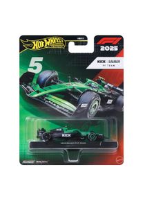Hotwheels Spielzeug-Auto HOT WHEELS "Hot Wheels Premium F1 - Team Sauber Driver 2", bunt, Spielzeugfahrzeuge, Kinder, Metall, Spielzeug-Auto