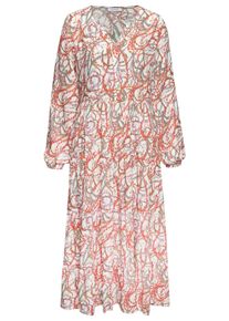 Lascana Damen Maxikleid in bunt bedruckt ,Gr&ouml;&szlig;e 46, Witt, 100% Viskose