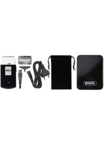 Elektrorasierer WAHL "Travel Shaver", silber (schwarz, silberfarben), ElektrorasiererB:4,6cm H:10cm T:2cm, Kunststoff, Elektrorasierer, Kompaktes Design, LED-Ladenanzeige, B:4,6cm H:10cm T:2cm