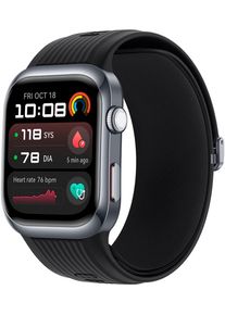 Smartwatch Huawei "Watch D2", schwarz (schwarz, schwarz), Smartwatches, 1,82 &Prime;, Smartwatch, 4,62cm (1,82 Zoll) AMOLED, EKG, IP68, Aufpumparmband, Topseller