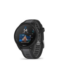 Smartwatch Garmin "Forerunner 165", schwarz (schwarz, dunkelgrau, schwarz, schiefergrau), Smartwatches, 1,2 &Prime;, Smartwatch, smarte Laufuhr, Garmin Coach, Tracknavigation, Wettkampfkalender
