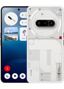 NOTHING Smartphone "PHONE (3a)", Energieeffizienz: C, wei&szlig;, 128 GB, Mobiltelefone, Smartphone