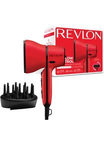 Haartrockner Revlon "Haartrockner mit Luftstromregelung - Revlon Airflow Control, RVDR5320E", rot, HaartrocknerB:22cm H:27cm T:7cm, Kunststoff, Haartrockner, kompakter Trockner, Frisierd&uuml;se + Lockenverst&auml;rkungs-Diffusor, 2000 W, B:22cm H:27cm T:7cm